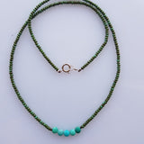 Precious turquoise necklace