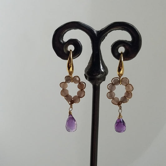 Amethyst earrings