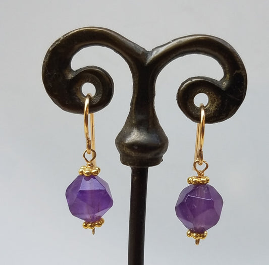 Amethyst earrings