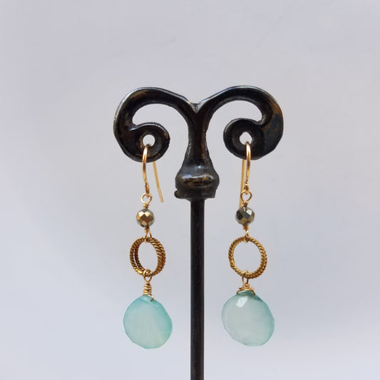 Chalcedony earrings
