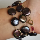Dark night pearls necklace/bracelet
