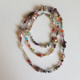 Pearls and gems necklace