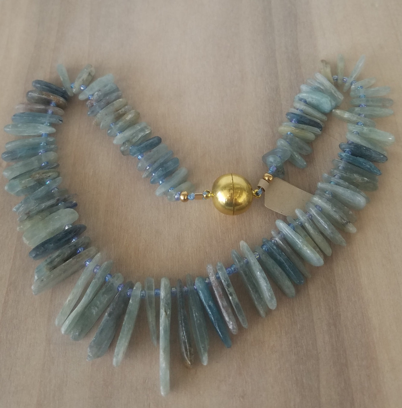 Unpolished Kyanite necklace