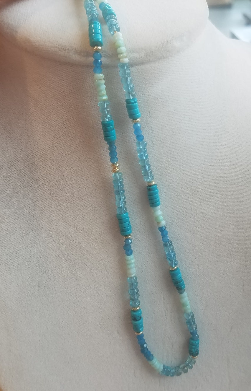 All around Turquoise necklace