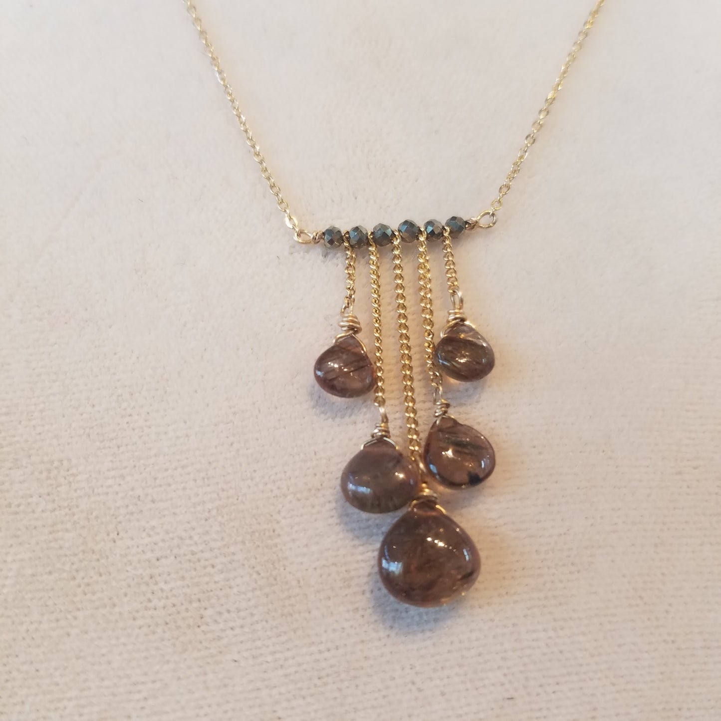 Golden Andelusite necklace