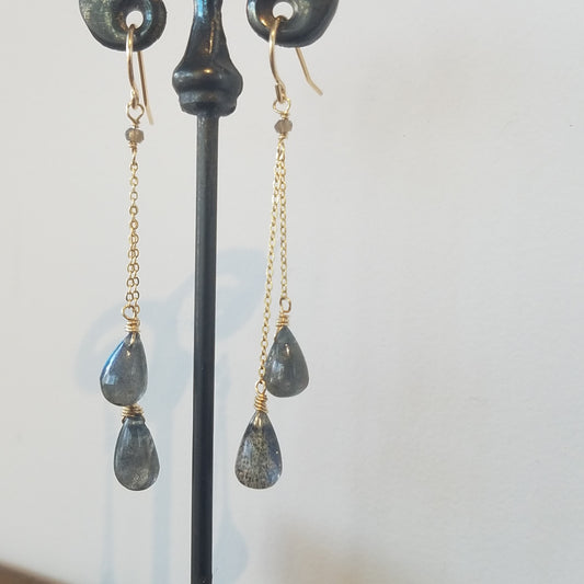 Dancing Labradorite earrings