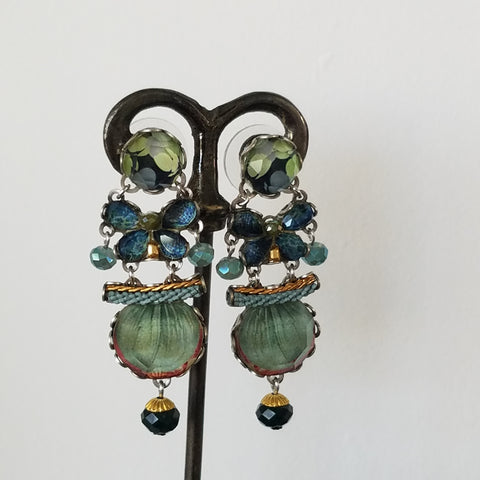 Seafoam green earrings